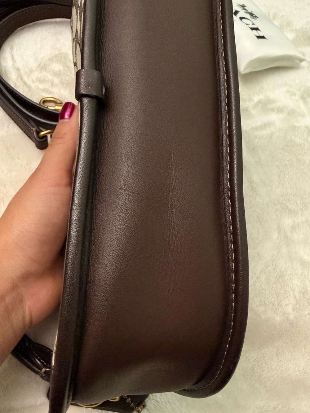 COACH Swinger Bag in Signature Jacquard - Picture 6 of 10